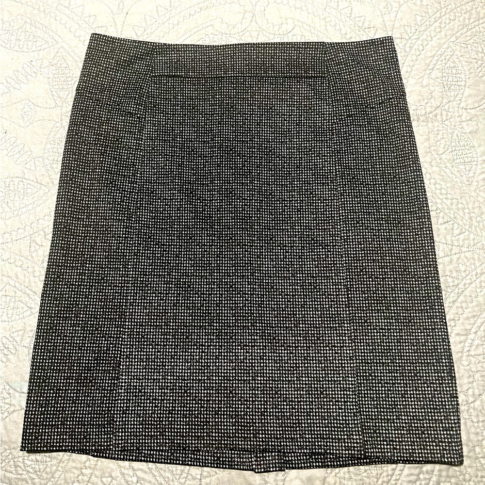 Michael Kors Black & White Houndstooth Pencil Skirt 12
